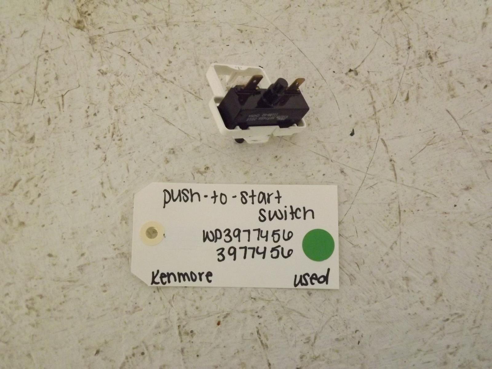Kenmore Dryer WP3977456 3977456 Push-To-Start Switch Used Kenmore Dryer WP3977456 3977456 Push-To-Start Switch Used